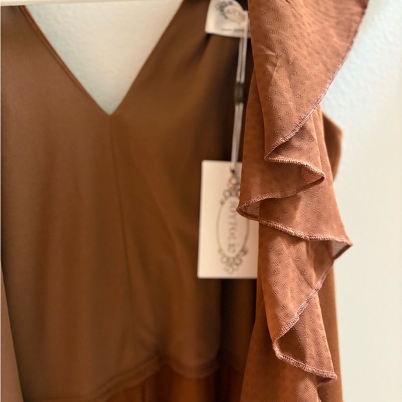 NWT Joyfolie Nivie Short Sleeve Dress in Clove Size SMALL 
Spring Dress - Picture 3 of 6